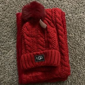 Ugg hat and scarf